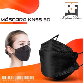 Kit 10 Mascara KN95 3D Confortável Com Clipe Nasal 4 camadas
