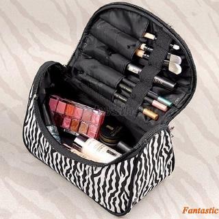 Ged♥Women Lady Makeup Cosmetic Case Toiletry Bag Zebra Travel Handbag Organizer NS