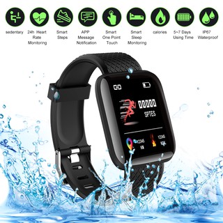 Tgl Smart Watch 116plus Com Rastreador Universal De Fitness Com Monitor De Frequência Cardíaca / Relógio Esportivo