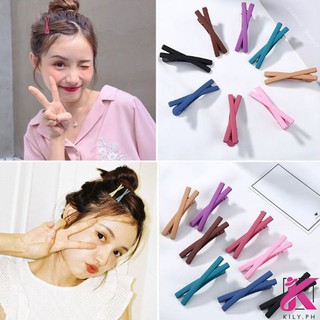Cross Design Hairclip Matte Color Hairpins Hair Accessories