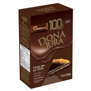 Chocolate em pó Dona Jura 100 % cacau 200 gr (1)