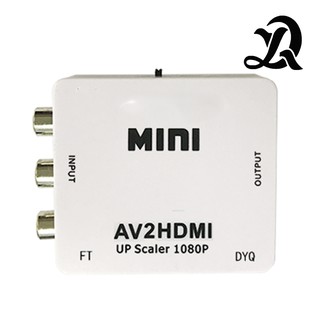Mini Adaptador Conversor Av 3rca Para Hdmi Up Scaler 1080p