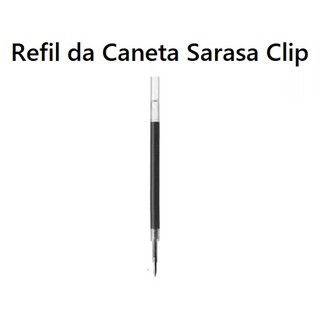 (Original Zebra) - REFIL Caneta Zebra Gel Sarasa Clip 0.3 0.5 0.7 1.0 Preto