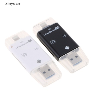 【 xiny 】 USB Flash Drive Adaptador De Leitor De Cartões TF Para Cartão SD iOS HUAWEI (1)