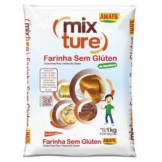 Farinha Sem Glúten De Mandioca Mixture Amafil - 1 Kg