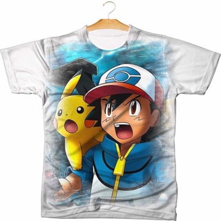 Camiseta Camisa Pokemon Desenho Animado Anime Personalizada Feminino Masculino Infantil Adulto - 008