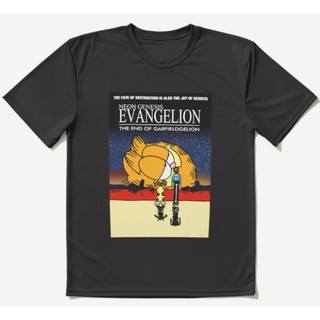 Camiseta Básica Unissex Algodão Anime Neon Genesis Evangelion Garfield