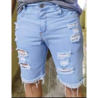 jeans rasgada bermuda Jeans Masculina 38 AO 48
