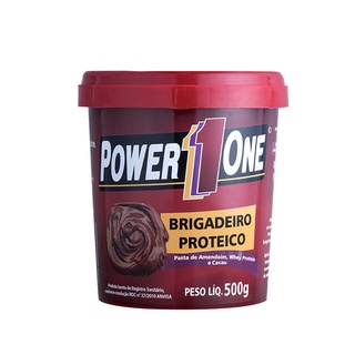 Pasta Amendoim Sabor Brigadeiro Proteico 500g - Power1One