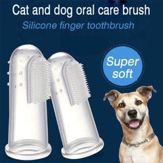Super Macio Dedo Escova De Dentes Cão De Pelúcia Pet Adição Respiração Ruim Tartan Cuidados Com Os Gato Dente Limpo