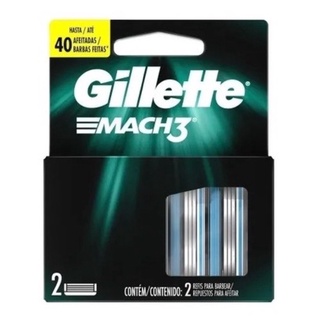 Gillette Mach3 Kit Cartuchos/refis Lâmina Para Barbear 2un (8)