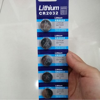 Bateria Lithium Cr2032/2025 /2016 3v Botão Moeda carteira com 5 unidades