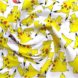 Tecido Tricoline Pokémon Pikachu 50 x 75 (2)