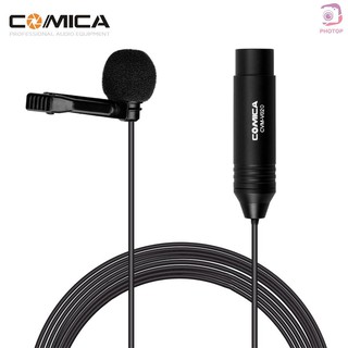 Pr * Comica Cvm-V02O Omnidirecional Lapela Condensador Microfone De Lapela Xlr Plug Suporta 48V Phantom Power Compatib
