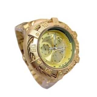 Relógio Masculino invicta Thunderbolt Dourado com caixa premium