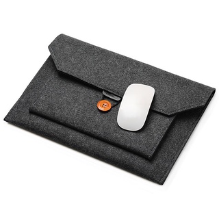 Negócio Soft Case Bag Para Apple Macbook Air Pro Retina 13 Laptop Tablet Saco Cinza Escuro (3)