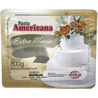 Pasta Americana Sabor Baunilha 800g - Arcolor