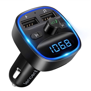 Transmissor FM sem fio Bluetooth kit viva-voz para carro MP3 player com adaptador de rádio carregador duplo USB 2.1A