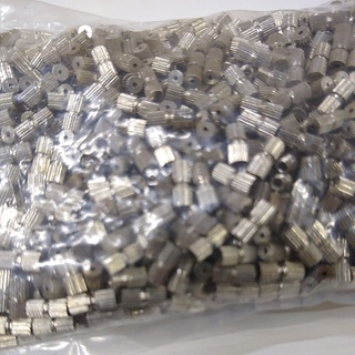 Fecho rosca prata 1000 peças para nylon silicone
