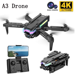 Drone A3 Com Câmera 4k Hd Wideangle Wifi Posicionamento Visual Rc