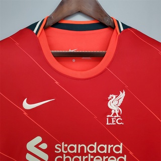 Long sleeve Liverpool 21/ 22 home M.salah Camiseta home Camisa de futebol (8)