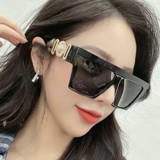 New Fashion Oversized Sunglasses Women Vintage Square Gradient Shades One Piece Lens Big Sun Glasses For Female Eyewear