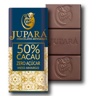 Barra De Chocolate Diet 50% Cacau Meio-amargo Sem Açúcar e Glúten