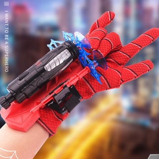 Homem Aranha Brinquedos De Dardos De Plástico Cosplay Spiderman Luva Lançador Conjunto Com Caixa Original Engraçado Brinquedos