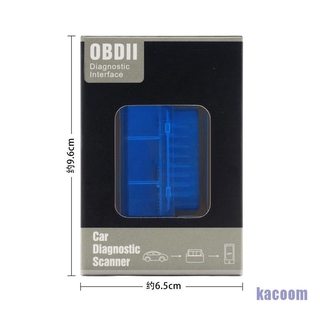 KA Bluetooth V2.1 Mini Elm 327 Scanner OBDII Código De Ferramentas De Diagnóstico De Carro OBD (6)
