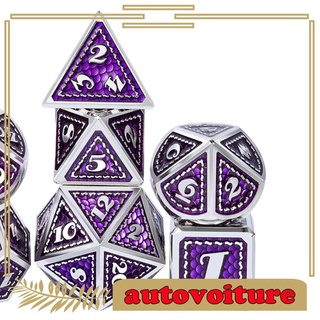 7x Polyhedral Dice Multi-Sided Game Accessories Props RPG Dices for DND