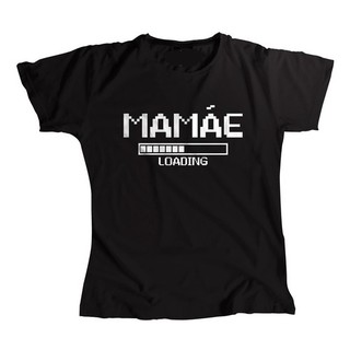Camiseta Mamãe Loading - Camisa Feminina Gravida Gestante