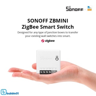 【BUBB】 SONOFF ZB MINI Zigbee 3.0 DIY Smart Switch Two Way Switch APP Remote Control Works With Smartthing/ Hue Hub/ SONOFF ZB -Lar inteligente Controle de voz Ampla faixa de transmissão 【LE01】