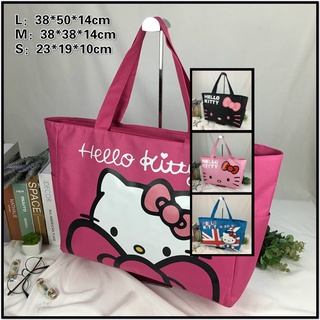 Bolsa Grande De Tecido Hello Kitty De Capacidade Para Compras/# 3501