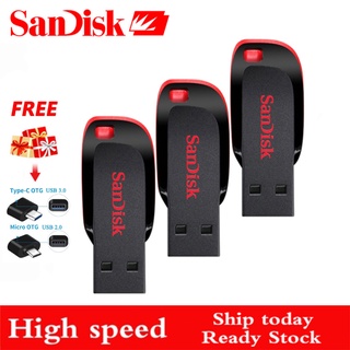 Sandisk Usb Flash Drive 128 Gb / 64 Gb / 32 Gb Pen Drive Pendrive Usb 2.0 Flash Drive Memory Stick