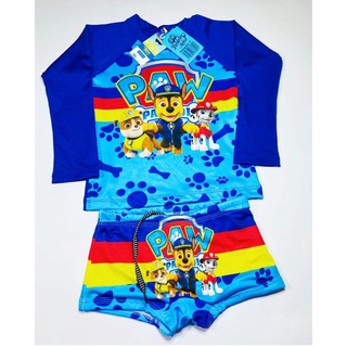 Sunga Infantil + Blusa com Proteção Solar Bebê e Infantil UV50 Blusa Manga Longa para Praia e Piscina
