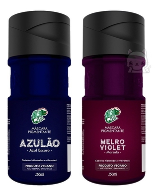 Kit 2 Tonalizantes Kamaleão Color - Azulão + Melro Violet