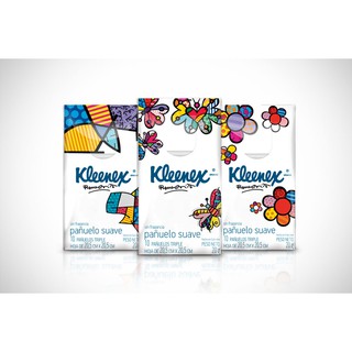 Lenços de Papel de Bolso Kleenex Sortidos embalagem com 10 unidades