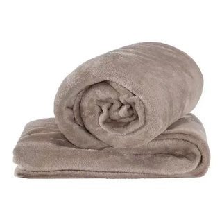 Cobertor Manta Casal Padrao Bege Anti Alergico (4)