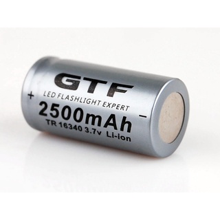 Bateria Lithium Pilha Recarregável 16340 Cr123a 3.7 V 2500 Mah