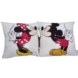 Kit 2 Capas de Almofadas Mickey/Minnie Romance 43 x 43cm