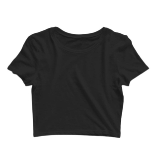 Kit 3 Blusas Feminina Cropped Camiseta Lisa Básica Preto Branco Cinza (2)