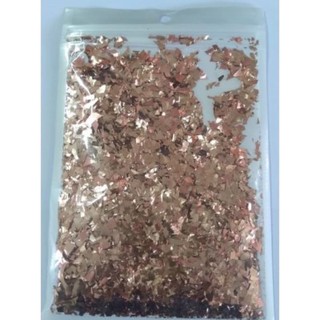 Confete Metalizado Papel Picado Rose 15 gramas