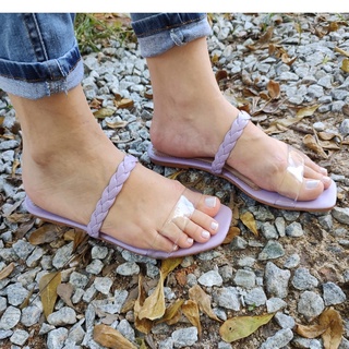 Rasteira feminina trancinha sandália casual vinil rasteirinha verão (2)
