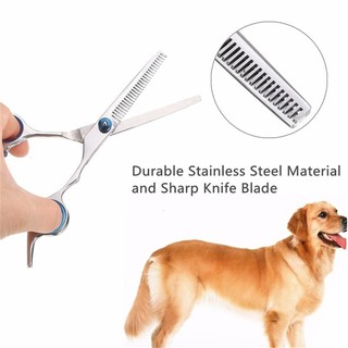 Conjunto de tosa para animais de estimação tesoura para cabelo de cachorro tesoura para aparar pelo de gato (8)