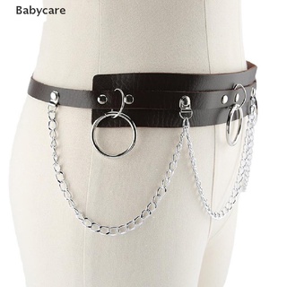 [Babycare] Couro Falso Corrente De Círculo De Metal Tassel Cinto De Cintura Punk Gótico Acessórios Quentes (4)