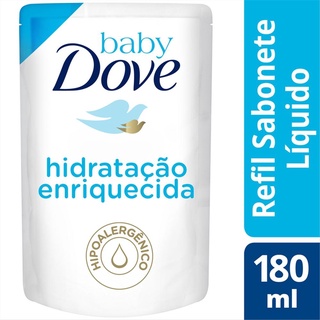 Kit 3 Refil Sabonete Líquido Baby Dove Hidratação Enriquecida 180 ml