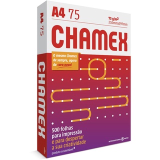 Papel A4 chamex 75gr resma com 500 folhas - sulfite