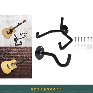 Brflameer1 Suporte De Parede Com Gancho Horizontal Para Violão / Guitarra