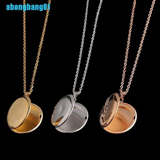 Abongbang01 Colar Com Pingente / Medalhão De Foto Em Aço Inoxidável De 3 Cores