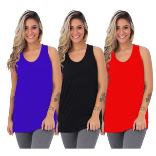 1 Camiseta Regatão Fitness Feminino Roupas Para Academia Atacado Revenda C01